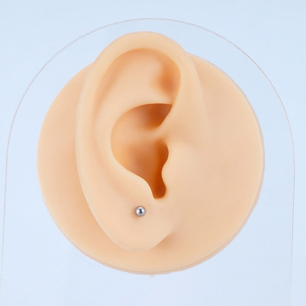 MANEK° Labret labial derecho de titanio de grado implante  F136 con rosca interna 16G